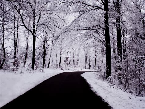 Winter Nature Snow Scene Free Desktop Wallpapers For