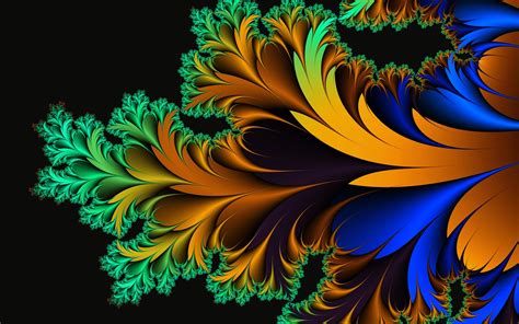 Abstract Art Background Colorful Colors Flowers Glowing Wallpapers