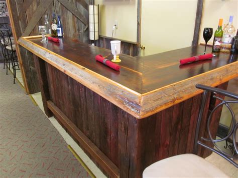 Reclaimed wood bar made from old barn wood | Reclaimed wood bars, Outdoor wood bar, Wood bar