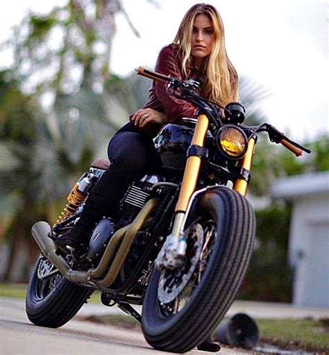 pin by arturo moreno on hot chicks cafe racer girl biker girl motorbike girl