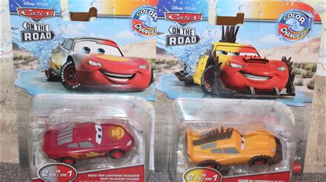 Mattel Disney Cars On The Road Color Changers Rumbler And Road Trip