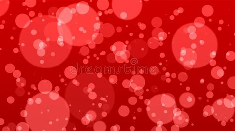 Abstract Bokeh Background Red Particles Stock Illustration