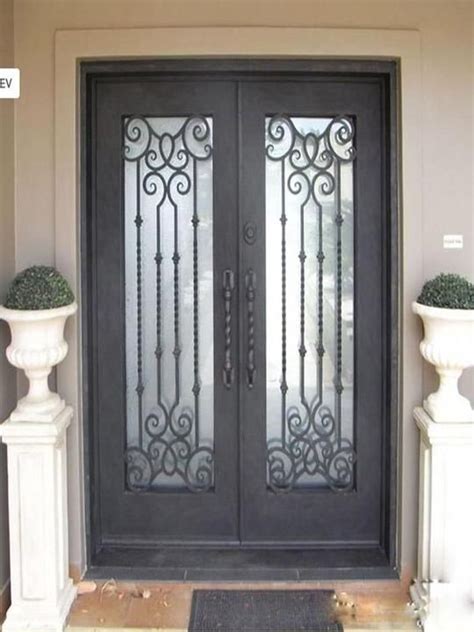 Single Iron Door With Sidelite Double Iron Door With Sidelite Wrought Iron Door Entry Door