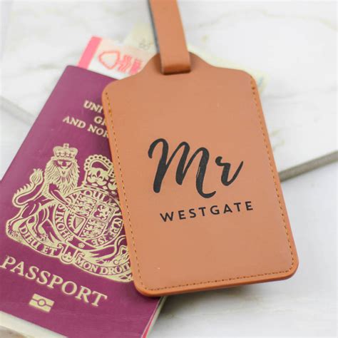 Personalised Mr And Mrs Luggage Tag Travel Gift By That S Nice That