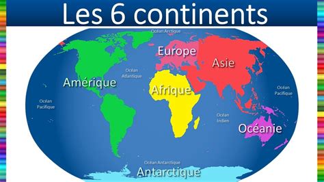 Les Noms De Continents Et Oceans Continents Et Oceans Geographie Images