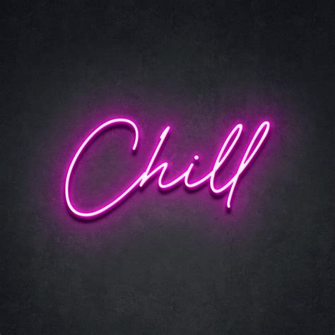 Chill Neon Sign Neon Beach Neon Signs Cool Neon Signs Neon