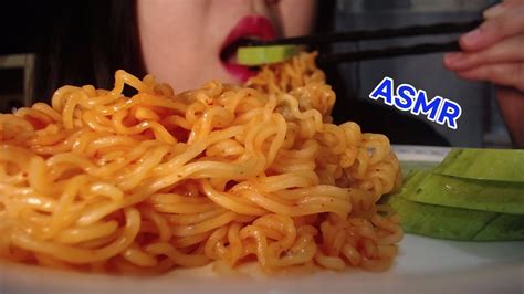 ASMR MUKBANG Spicy Noodles EATING SOUNDS YouTube