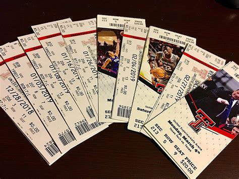 Day 4 of 12 Days of FMX-Mas: Tickets to 10 TTU Basketball ...