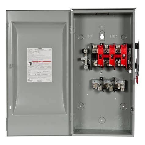 Siemens 200 Amp 3 Pole Fusible General Duty Safety Switch Disconnect In