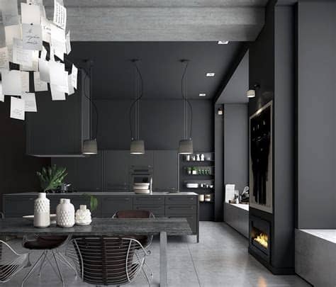 Diseños de cocinas modernas con espacio reducido. Magia negra en la cocina 50 ideas de muebles en negro