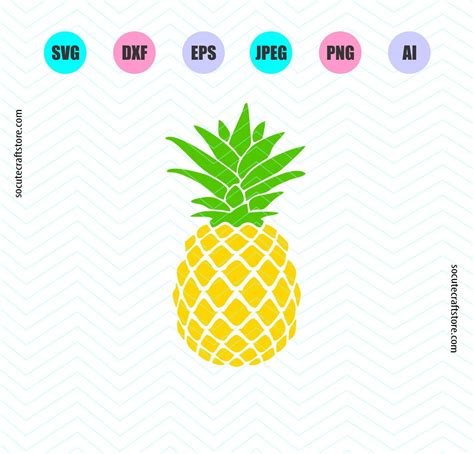 Cricut Pineapple Clipart Pineapple Svg Svg Files Dxf File Pineapple