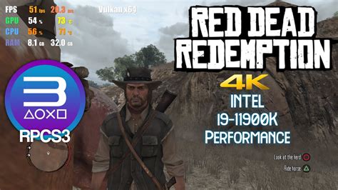 Rpcs3 0015 12026 Red Dead Redemption 4k Uhd I9 11900k Ps3