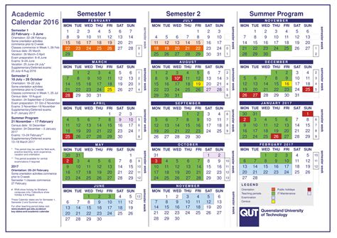 Academic Calendar Free Printable
