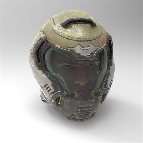 Doomguy 2016 Helmet Wearable Cosplay Model For Eva Foam Etsy Australia