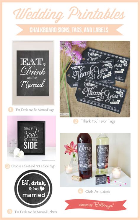 Use painter's tape to mark a border for the chalkboard. DIY Wedding Printables: Chalkboard Signs, Tags and Labels ...