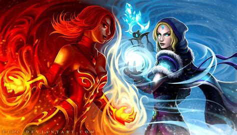 Lina Vs Rylai By Ejdc On Deviantart