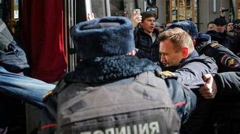Russian Opposition Leader Arrested Amid Mass Protest In Moscow
