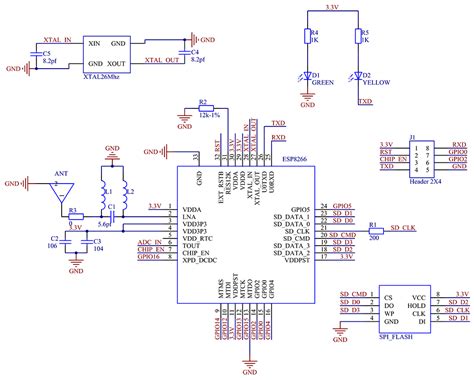 A circuit diagram is termed as: SunFounder ESP8266 - Wiki
