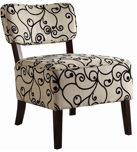 Brown mango wood accent chair. Orson Black and White Accent Chair from Homelegance (1191F2S) | Coleman Furniture