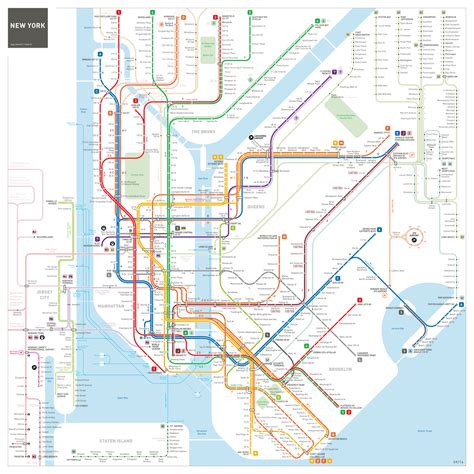 New York City Transit Subway Map