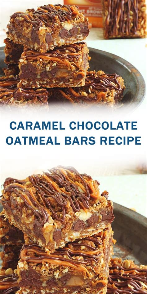 Cook over low heat 2 to 3 minutes, or until ingredients are well blended. CARAMEL CHOCOLATE OATMEAL BARS RECIPE