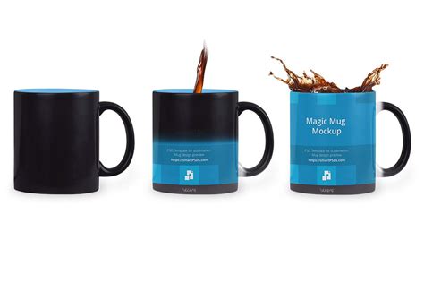 black magic coffee mug design mockup  mock ups design bundles