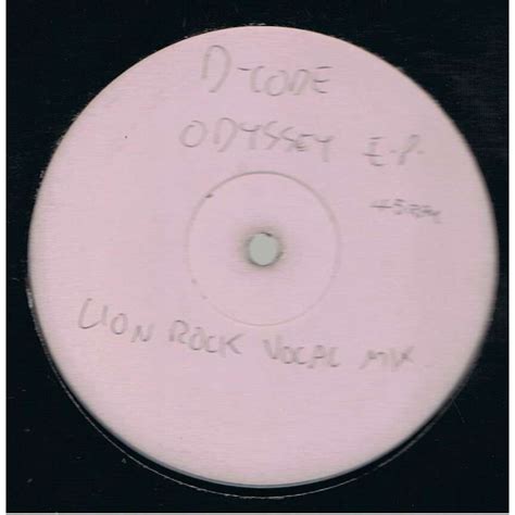 Odyssey Ep Lion Rock Vocal Mix De D Code Maxi 45t Chez Sonic Records