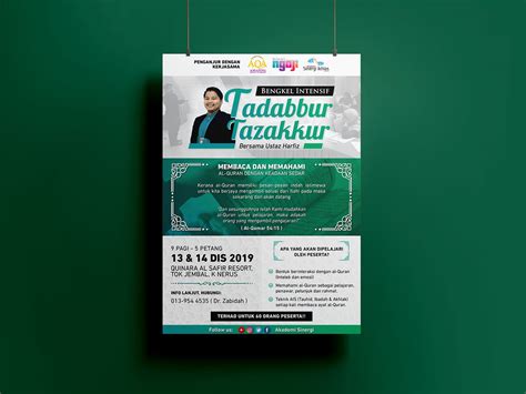 Poster Bengkel Intensif Tadabbur Tazakkur On Behance