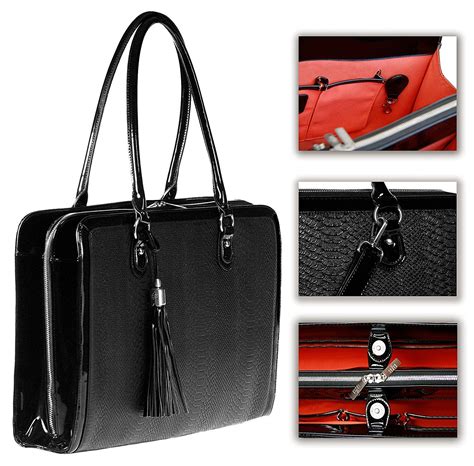 Laptop Bag For Women 17 Inch Handmade Luxury Computer Briefcase Shoulder Tote Laptop Bag For
