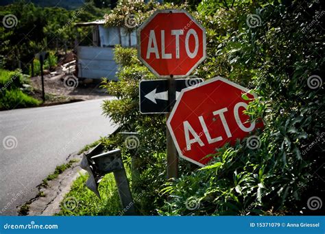 Alto Or Stop Signs Royalty Free Stock Images Image 15371079