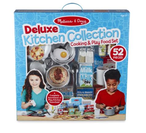 Melissa And Doug Deluxe Kitchen Collection Cooking And Play Food Set Kids