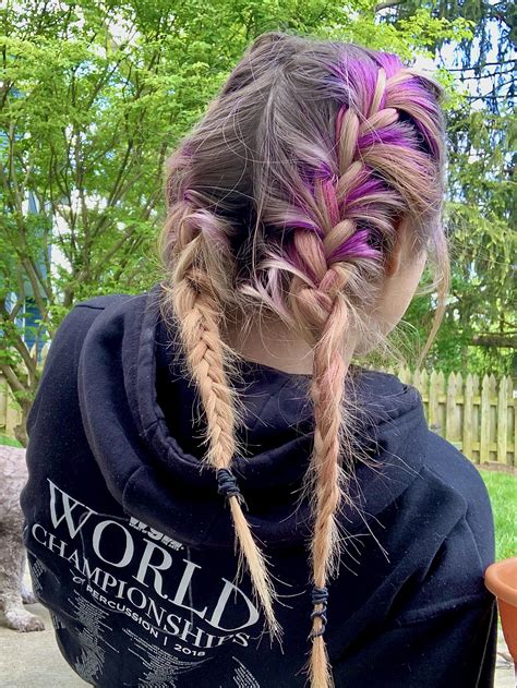 Just Learned How To French Braid My Faded Color Reminds Me Of Pbandj