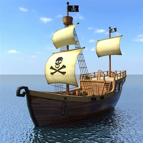 Get the cheapest shipping rates for all usps® services, for free! Cartoon pirate ship 3D model | 1144917 | TurboSquid