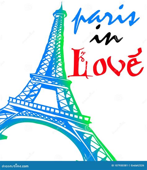Paris In Love Forever Stock Illustration Illustration Of Borobudur
