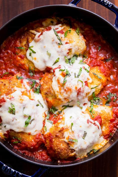 Jump to the easy chicken parmesan recipe. Stuffed Chicken Parmesan Recipe - NatashasKitchen.com