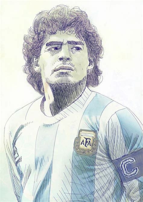 10+ Maradona Dibujo
