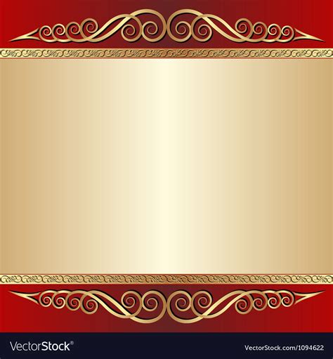 Red And Gold Background Royalty Free Vector Image