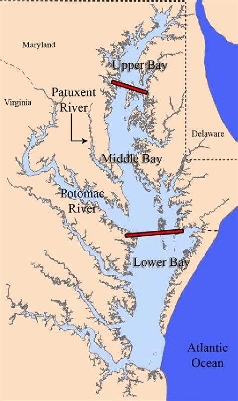 Explore The Chesapeake Map Of The Chesapeake Bay