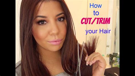 A diy haircut is hard enough for folks with long, thick, straight, healthy hair. How to Cut/Trim your own Hair - YouTube