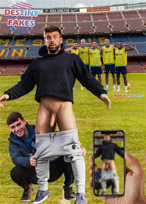 Post Barcelona Destinyfakes Fakes Gerard Pique Pedri Soccer