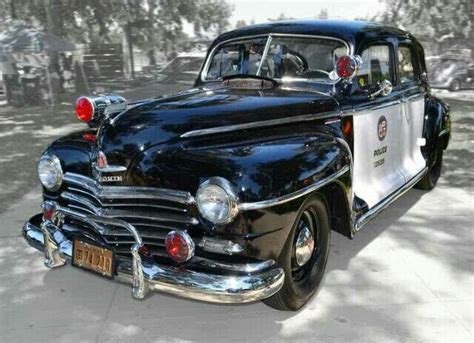 Fully Restored 1950s Plymouth Lapd Patrol Car Police Cars French