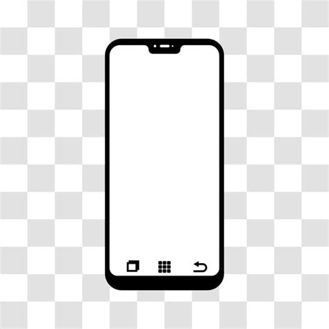 Smartphone Or Mobile Phone Icon Design Smartphone Mobile