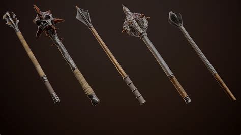 Artstation Medieval Weapons Pack Vol3 Game Assets