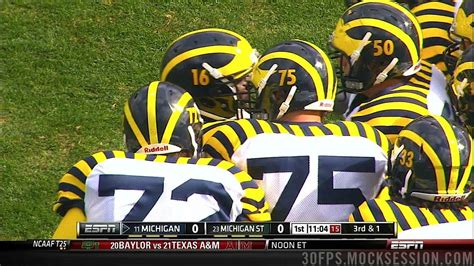 Michigan Vs Michigan State Uniforms Wolverines Spartans Wearing