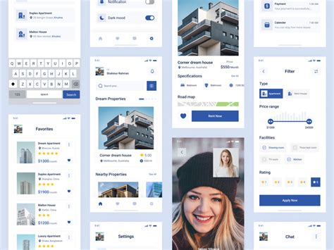 Real Estate Mobile App Ui Kit For Ios And Android Uplabs