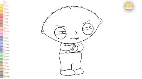 Stewie Griffin Drawing Easy How To Draw Stewie Griffin Drawing Youtube