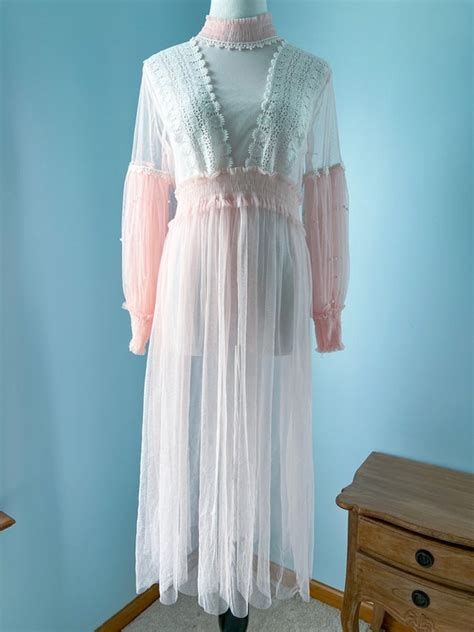 Vintage See Through Dress Dreamy Princess Pinky Oran Gem