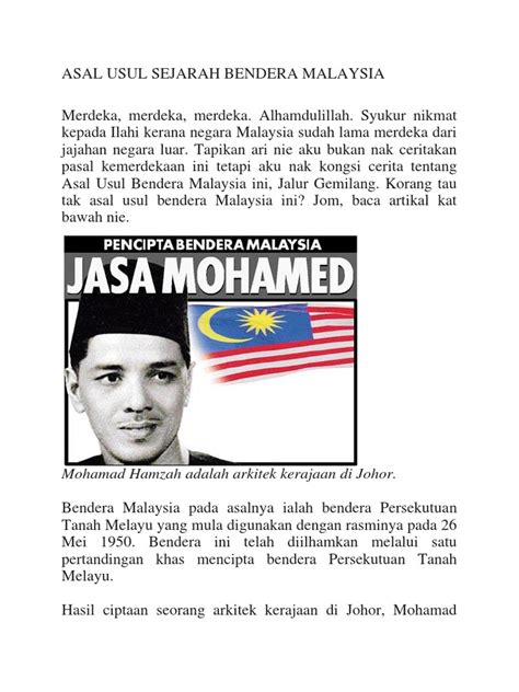 Asal Usul Sejarah Bendera Malaysia