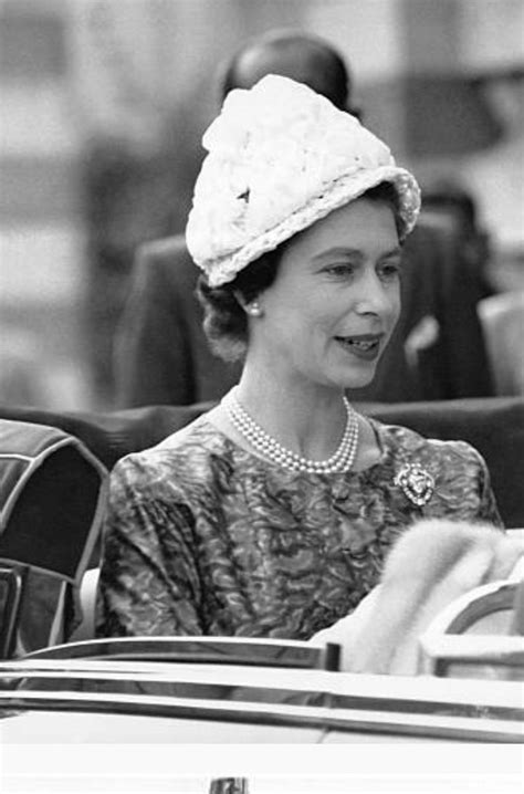 At the time of her birth she was heir to the throne. January 1961. New Delhi, India. Queen Elizabeth during her ...