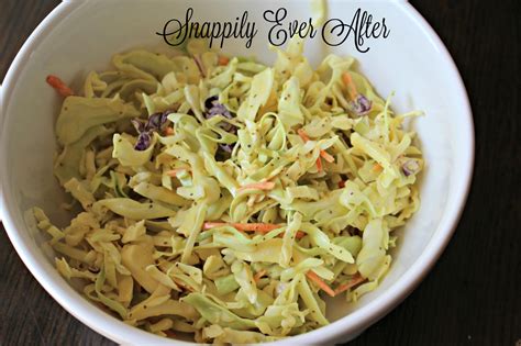 Snappily Ever After Mustard Coleslaw